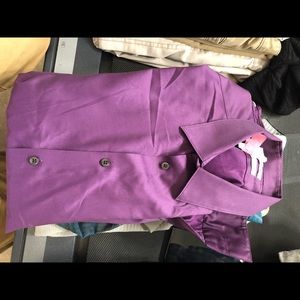 Purple Calvin Klein Dress Shirt Long Sleeved.